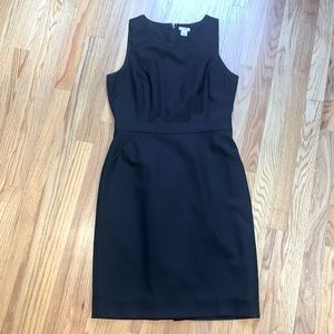 J. Crew sleeveless black sheath dress size 6.